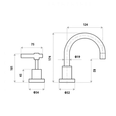 Linkware - Sabine Basin Set Chrome