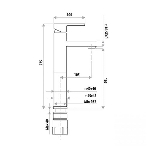 High Rise Mixer