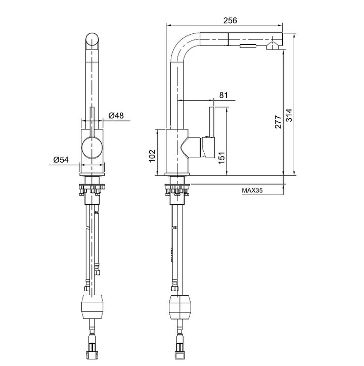 Buy Pull Out Kitchen Taps Perth, Australia 2Magpies