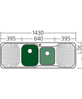 petite-1-3-4-bowl-sink-with-double-drainer