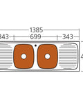 ultraform-double-bowl-sink-with-double-drainer