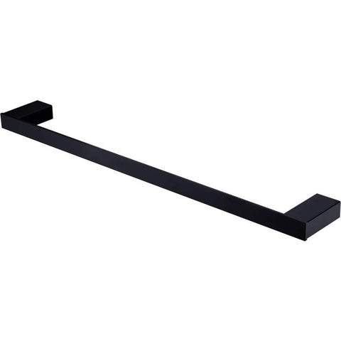 Athens Matte Black Single Towel Rail 600mm-AT4624MB