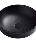 Naples Black Counter Top Circular Basin-NA3771B