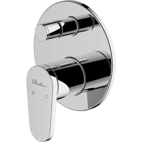 London Chrome Wall Mixer With Diverter-LON098500CR