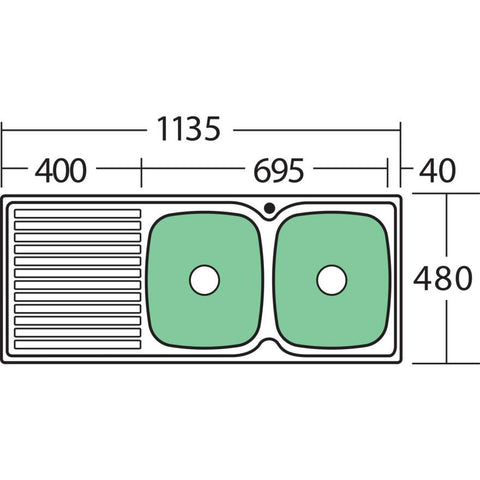 endeavour-double-bowl-sink-with-drainer