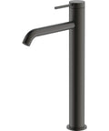 Venice Gunmetal Curved Tower Basin Mixer-VE104505GM