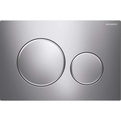 Chrome Concealed Cistern Flush Plate with Round Buttons-RDPPCR