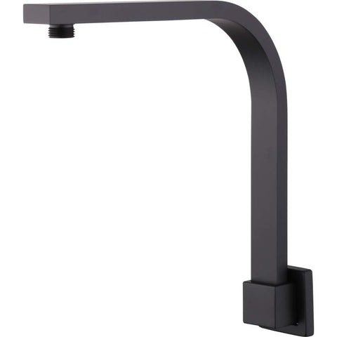 Monaco Matte Black Raised Wall Mounted Shower Arm-MO0009MB