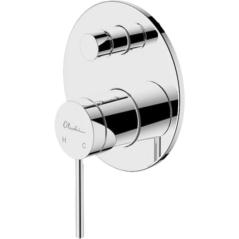 Venice Chrome Wall Mixer With Diverter-VE112500CR