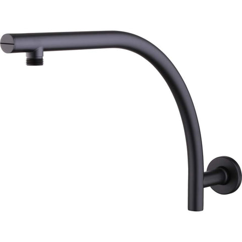 Rome Matte Black Raised Wall Mounted Shower Arm-RO0008MB