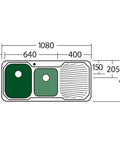 petite-1-3-4-bowl-sink-with-drainer