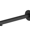 Venice Matte Black Straight Wall Spout-VE108206MB