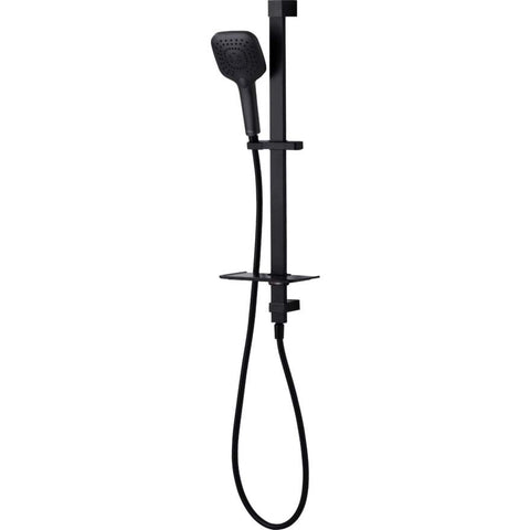 Monaco Matte Black Hand Shower With Rail-MO168013MB