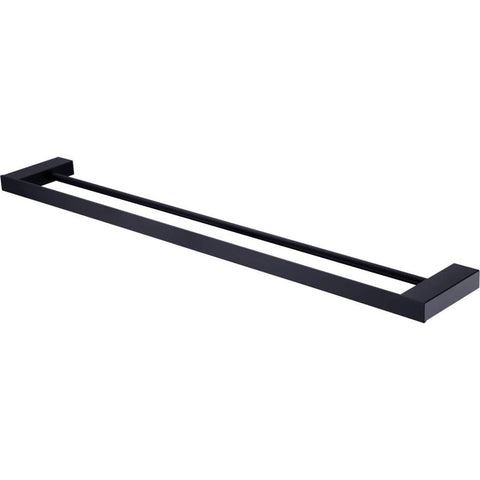 Athens Matte Black Double Towel Rail 600mm-AT4624DMB