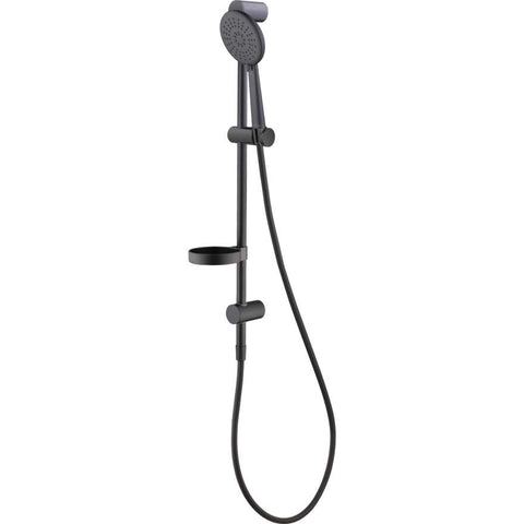 Copenhagen Matt Black Hand Shower With Rail-CO51580MB