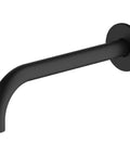 Venice Matte Black Curved Wall Spout-VE105206MB