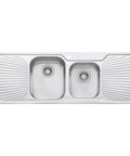 petite-1-3-4-bowl-sink-with-double-drainer