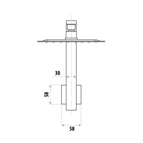 Linkware P6653B/T9983CP - Liberty Gooseneck Shower Set Chrome - 2 Magpies - Kitchen and Bathroom Sink and Tap Suppliers