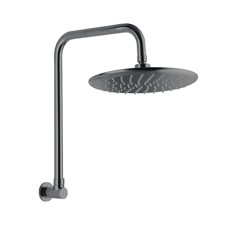Linkware T7803CP- Gabe Gooseneck Shower Head with Arm - 2 Magpies - Kitchen and Bathroom Sink and Tap Suppliers