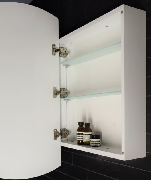 Remer P90D - Pearl LED Front Lit Mirror Cabinet