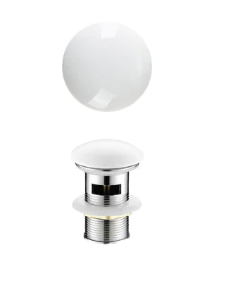 Poseidon Oval Gloss White Ceramic Basin